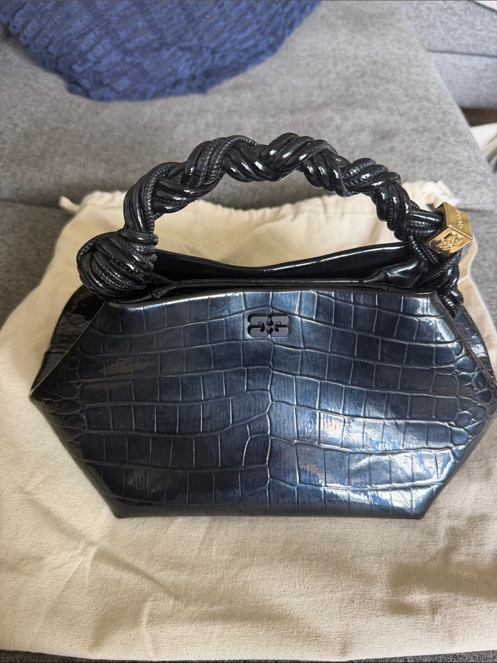 Ganni Small Black Bou Bag—